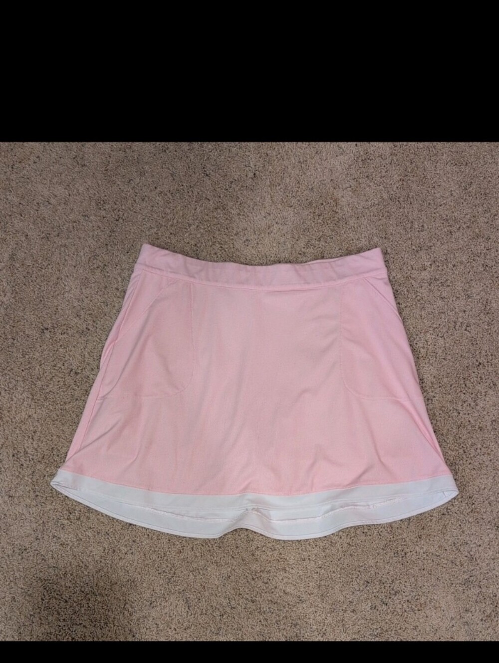 Peter Millar Pink Athletic Skort with White Inlay